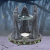 Pagan Magik Circle Triple Moon Oil Burner. (16cm)