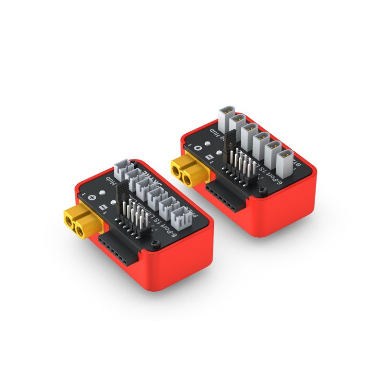 OSH 6-Port 1S Lithium Battery Charging Hub with PH2.0 Connector