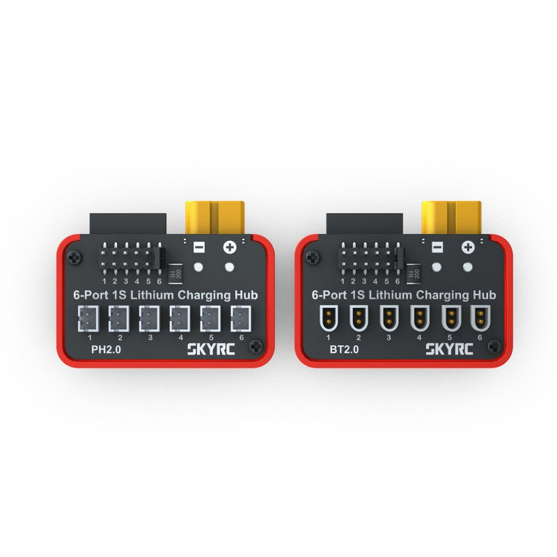 OSH 6-Port 1S Lithium Battery Charging Hub with PH2.0 Connector