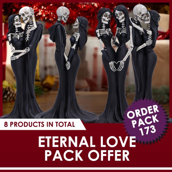 Eternal Kiss Gothic Skeletons Figurine 24cm