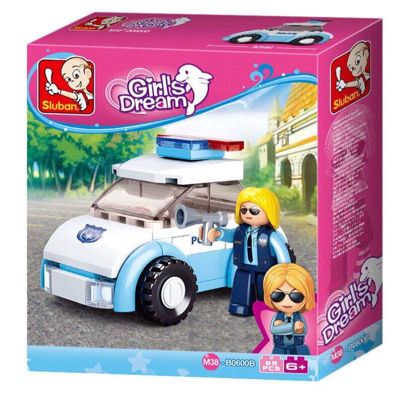 Policewoman in car