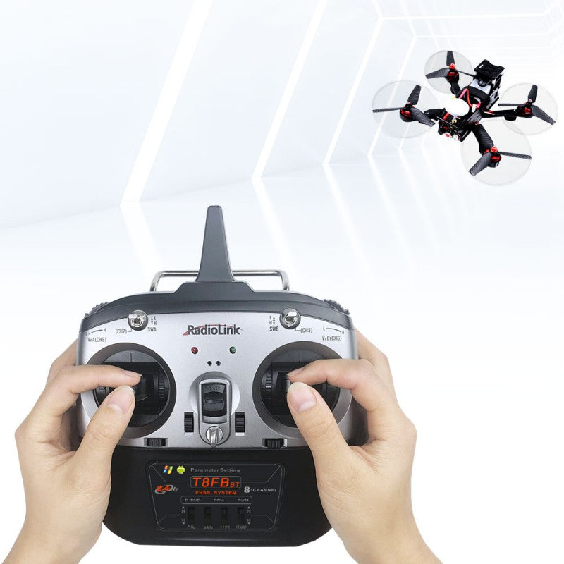 T8FB 8-Channels radio with Bluetooth (Mode 1) with R8EF Receiver