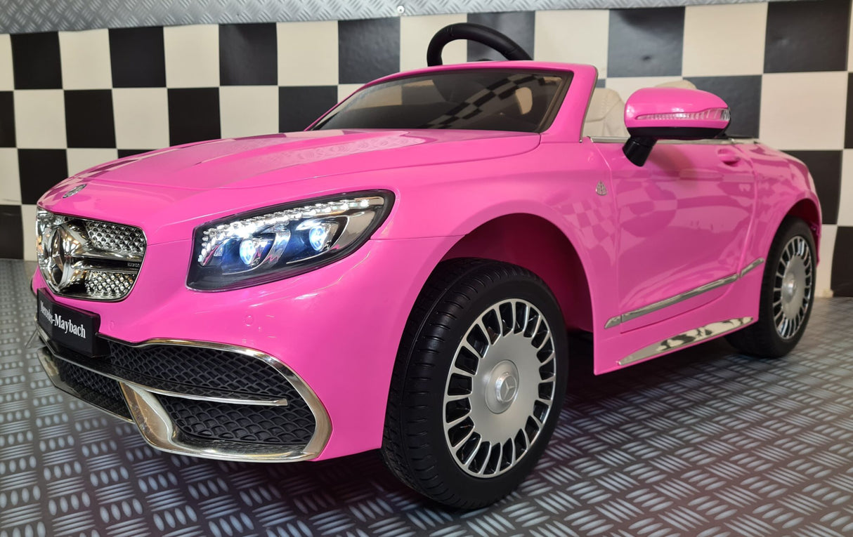 Mercedes-Benz Maybach S650 12V elbil för barn – 1 person, rosa