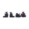 Midnight Treasures Mini Dragon Figurine Set of 4