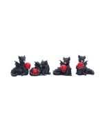 Midnight Reward Mini Dragon Figurine Set of 4