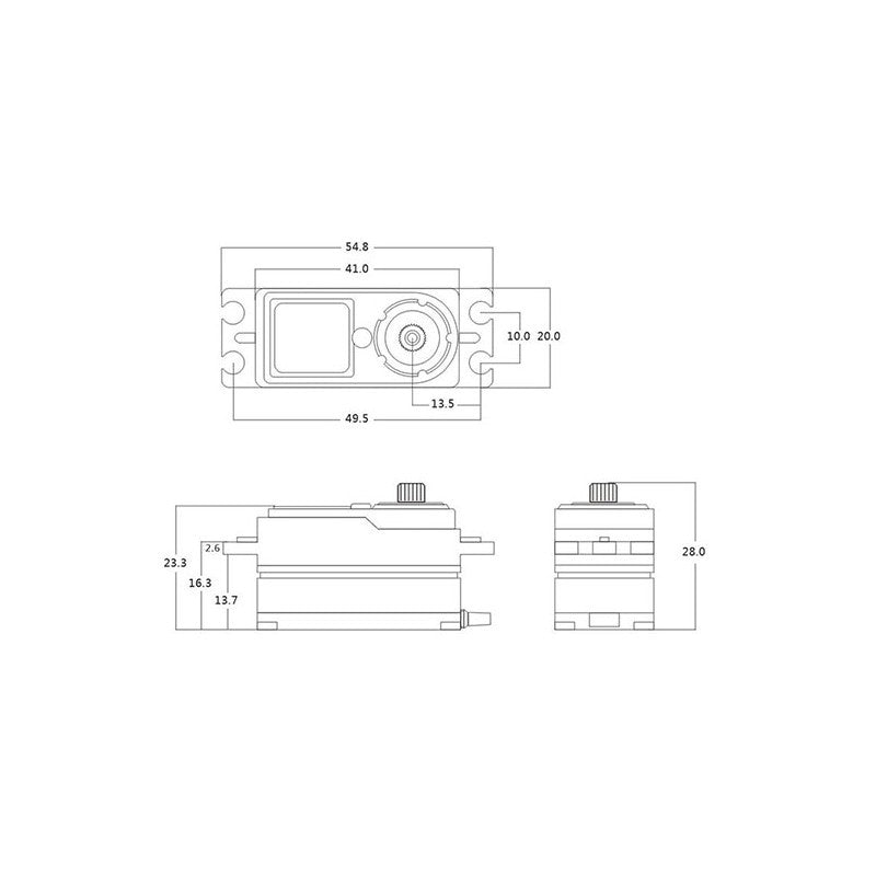 Servo BHMX2 Brushless HV i-BUS2 23.0kg/0.65sec @8,4V (80mm wire)