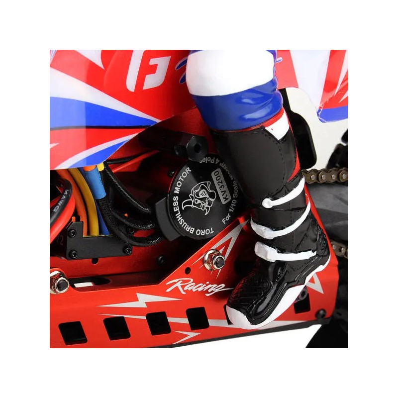 1/4 Scale RC Dirt Bike Orange RTR kit