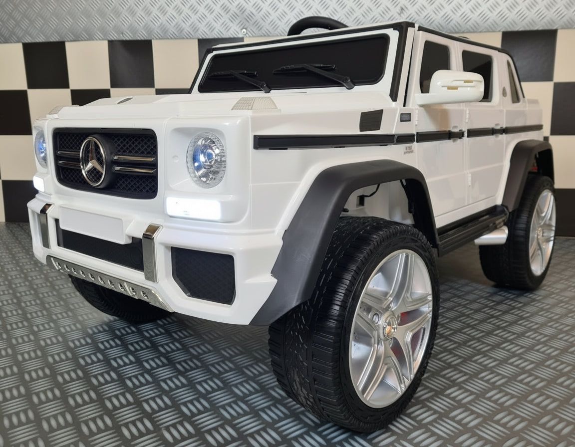 Mercedes-Benz Maybach G650 elbil för barn – vit