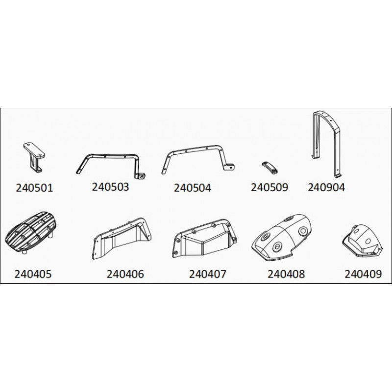 TL4 : front compartment lid nylon accessory