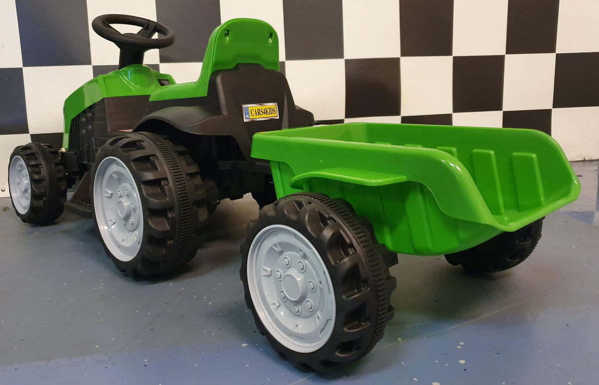 Barntraktor 6V – 1 person, grön