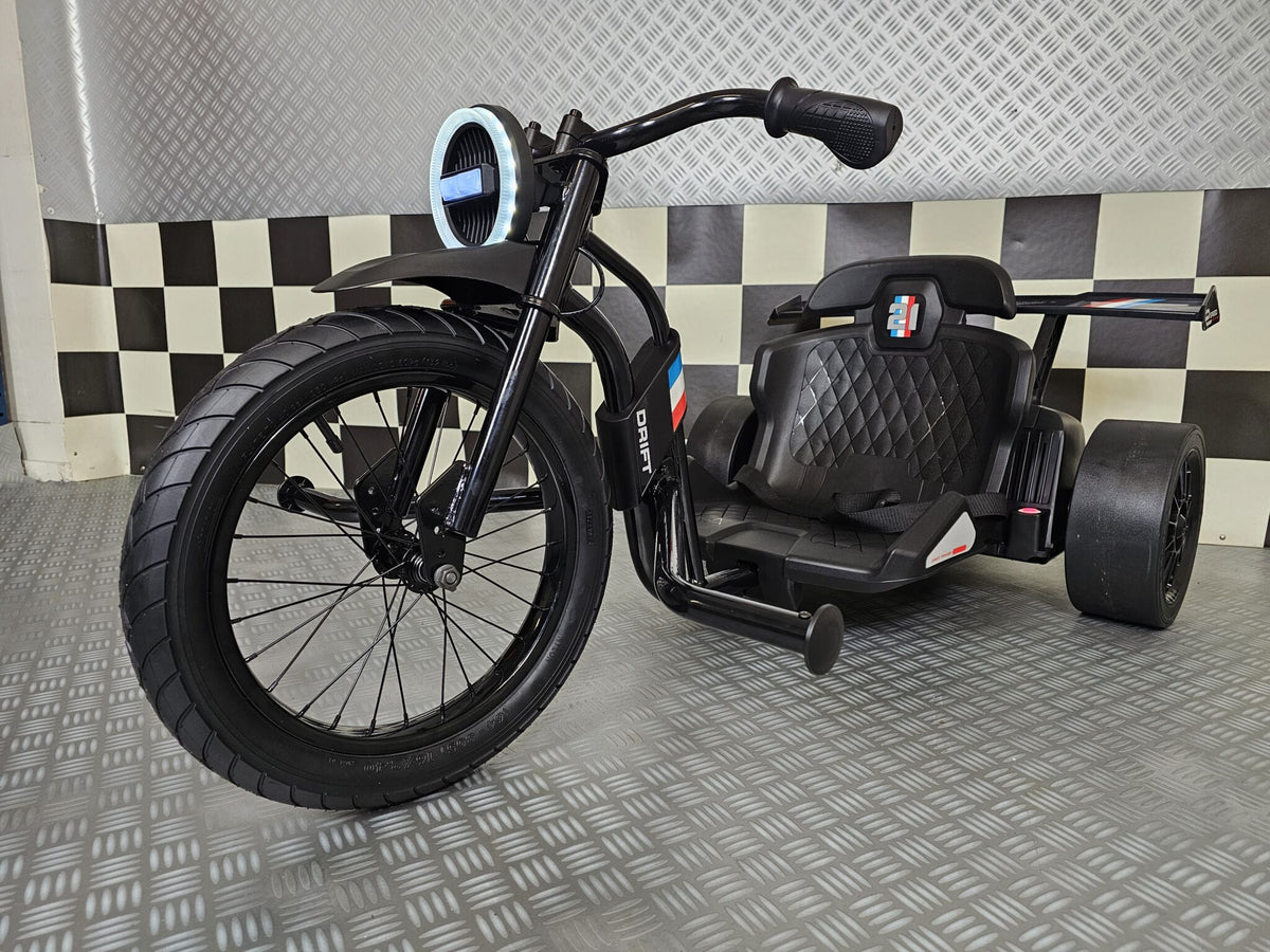 Elektrisk trehjulig motorcykel 24V för barn – svart