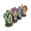 Geode Keepers set of 4 light-up dragon crystal figurines