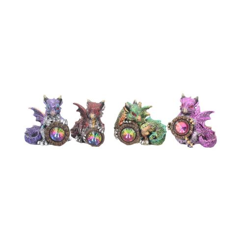 Dragon's Reward Set of Four Dragon Figurines 5.5cm