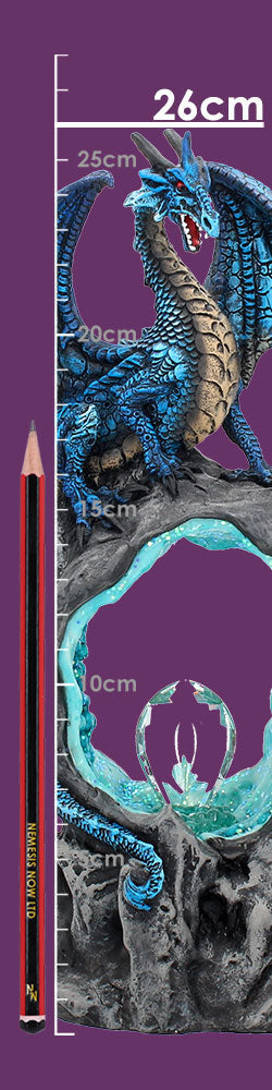 Frostwing's Gateway Figurine Blue Dragon Crystal Light Up Ornament
