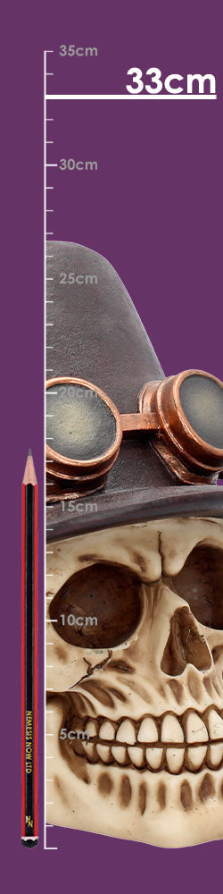The Aristocrat steampunk alternative skull figurine