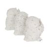 Three Wise Owls Resin Figurines 8cm