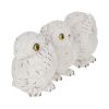 Three Wise Owls Resin Figurines 8cm