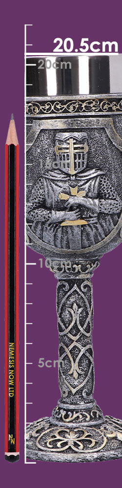 Armoured Medival Knight Soldier Goblet 19cm
