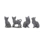 Adorable Lucky Black Cats 9cm Figures (Display of 24)
