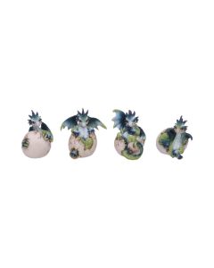 Curious Hatchlings Small Set of Four Dragon Infant Ornaments