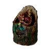 Arboreal Hatchling Red Dragon in Tree Trunk Light Up Figurine