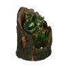 Arboreal Hatchling Green Dragon in Tree Trunk Light Up Figurine