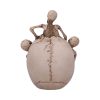 Breaking Free Skeleton Emerging from Skull Ornament 17.7cm