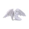 White Angels Offering Kneeling Caped Angel Figurine