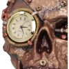 Bronze Scrapped Skull Steampunk Scrap Skeleton Figurine