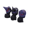 Three Wise Familiars See No Hear No Speak No Evil Black Cats Figurine