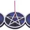 Set Of Four Lunar Trinity Incense Burners 21.5cm