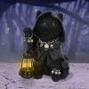 Reapers Feline Lantern Grim Reaper Cat Figurine 18.5cm