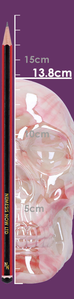 Marbellum Pink Marble Skull (Large) 13.5cm