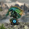 Forest Seer Green Dragon Eye Figurine 16cm