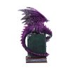 Dragon Fable Purple Dragon on Book Figurine 24cm