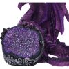 Guardian of the Geode Purple Dragon Figurine 11.5cm