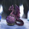 Guardian of the Geode Purple Dragon Figurine 11.5cm