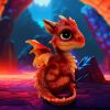 Fire Dragonling Red Dragon Figurine 12cm