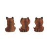 Three Wise Foxes Figurines 8.5cm