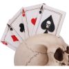 Four of a Kind Playing Cards Skull Head 19cm