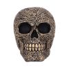 Paisley Black and Gold Skull Head 15cm
