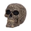 Paisley Black and Gold Skull Head 15cm