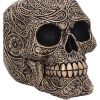 Paisley Black and Gold Skull Head 15cm