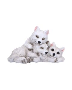 Protected Pups Wolf and Cubs Figurine