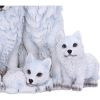 Protected Pups Wolf and Cubs Figurine