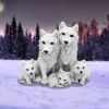 Protected Pups Wolf and Cubs Figurine