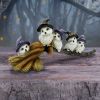 Feathered Owls on Broomstick Figurine 26cm