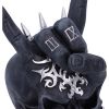 Horns Up Rocking Skull Ornament