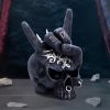 Horns Up Rocking Skull Ornament