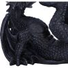 Black Drakaina and Dragonling Figurine